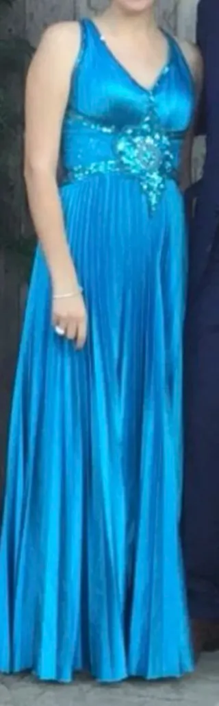 Vestido de fiesta largo azul