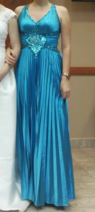 Vestido de fiesta largo azul