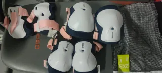 Patines y Casco Rosa