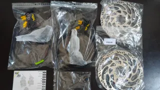 🆕Frenos Magura MT5 4 pistones + 2 Discos 203 mm