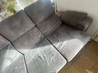Sofá chaiselongue 3 plazas gris
