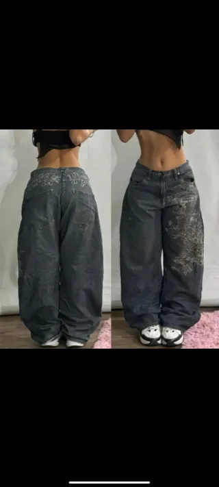 Pantalones Baggy Y2k Mujer