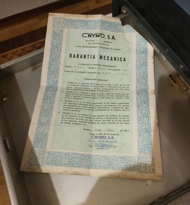 Registradora Antigua Fuji