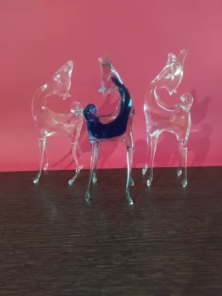 Lote 3 Figuras Cristal Murano