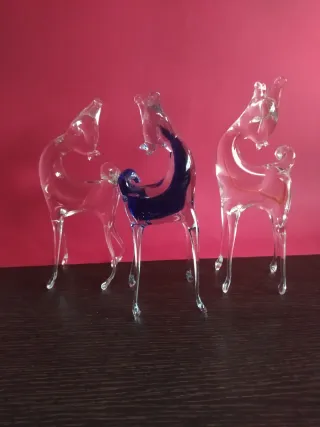 Lote 3 Figuras Cristal Murano