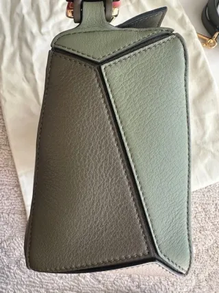 Bolso Loewe Puzzle Pequeño Verde