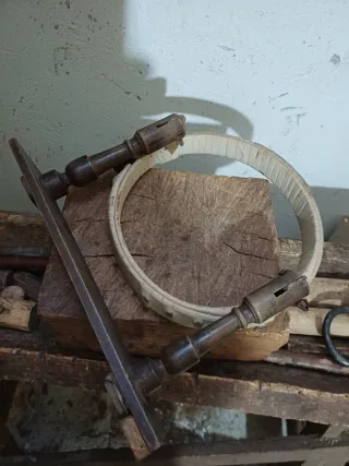 Bastidor bordar antiguo de madera