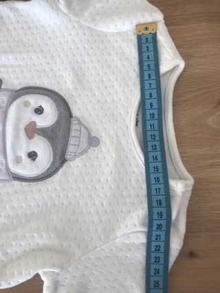Pijama bebé niña 80 cm invierno pingüino 2 piezas
