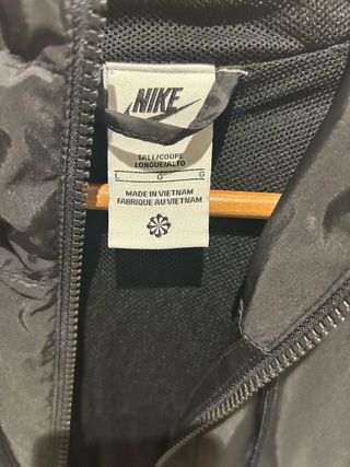 Cortavientos Nike Negro