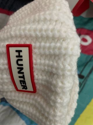 Calcetines Hunter Talla L Beige/Blanco