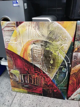 Set de 3 cuadros abstractos