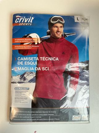 Camiseta Técnica Crivit roja y negra .