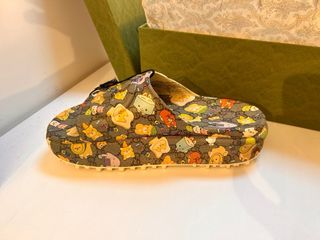 Gucci x Pikarar GG Animal Print Slide Beige Multi