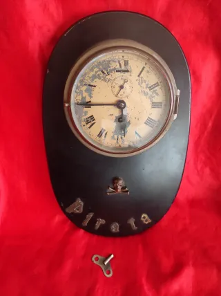 Reloj de pared Pirata calavera