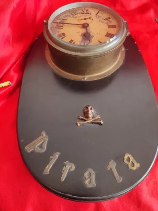Reloj de pared Pirata calavera