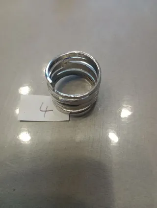 Anello donna acciaio effetto spirale