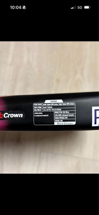 Pala de pádel Black Crown