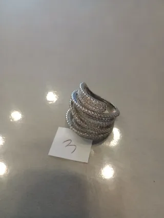 Anello donna con brillantini