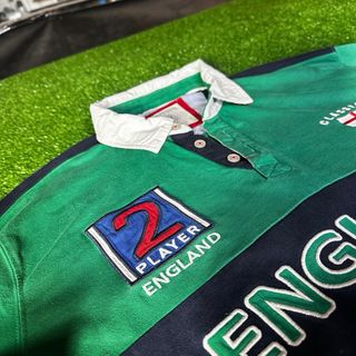 Polo Rugby Inglaterra Verde Talla L