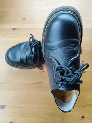 Zapatos Estilo Dr. Martens piel Negros