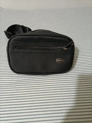 Riñonera Lacoste Negra Hombre