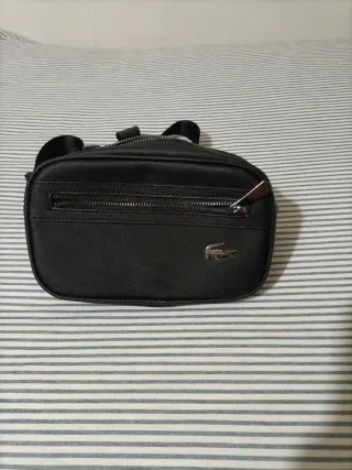 Riñonera Lacoste Negra Hombre