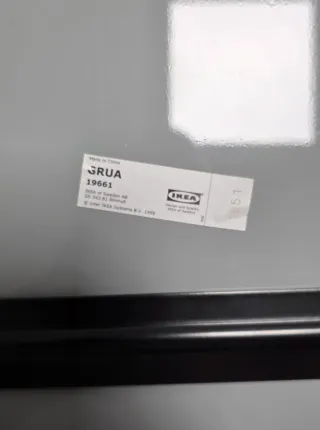 Espejo Ikea Grua Negro