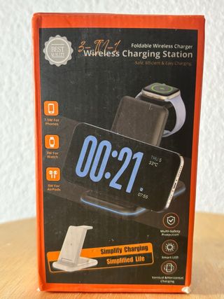 Estación Carga Inalámbrica 3 en 1