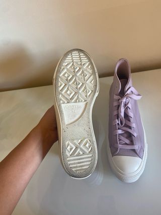 Converse Piel Lavanda Talla 38