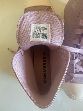 Converse Piel Lavanda Talla 38