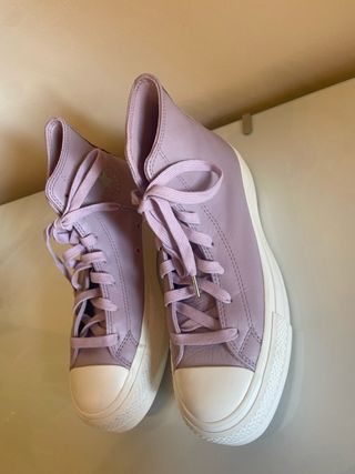 Converse Piel Lavanda Talla 38