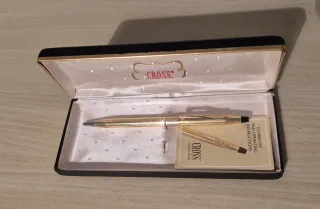 Bolígrafo Cross Chapado en Oro