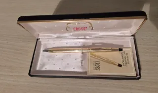 Bolígrafo Cross Chapado en Oro