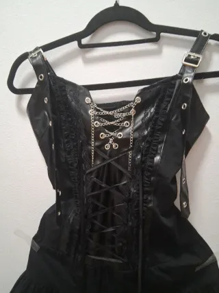 Vestido ACDC RAG Talla Única M Negro