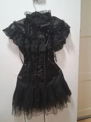 Vestido ACDC RAG Talla Única M Negro