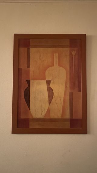 2 Cuadros Decorativos Salón Madera