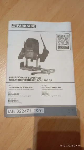 Fresadora Parkside POF 1200 D3