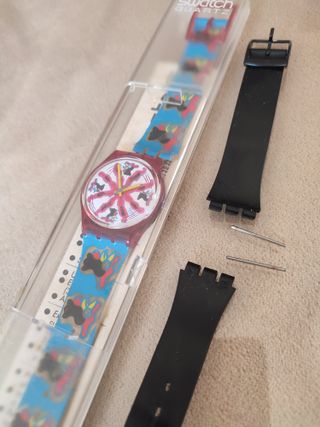 Swatch Originals Gent 1991, con caja, correa rota