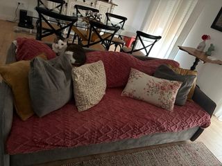 Sofá Cama Gris 3 Plazas