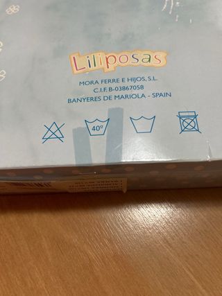 Juego de sábanas cuna oso cumpleaños