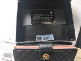 Cartera Chanel Piel Negra Auténtica