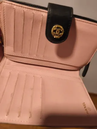 Cartera Chanel Piel Negra Auténtica