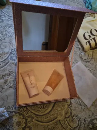 Joyero rosa con purpurina