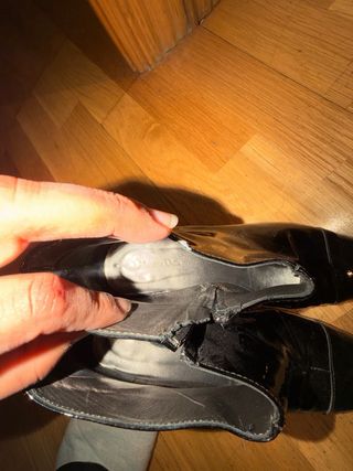 Botines charol tacón Massimo Dutti