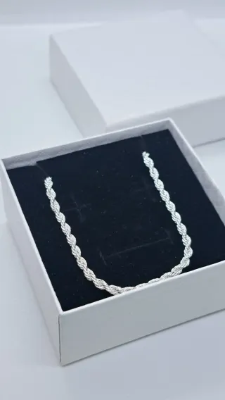 Collar Trenzado Plata 925 60cm