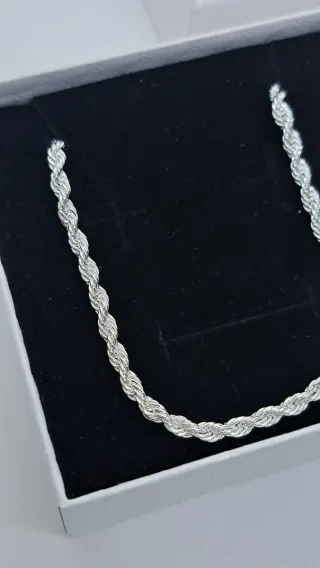 Collar Trenzado Plata 925 60cm