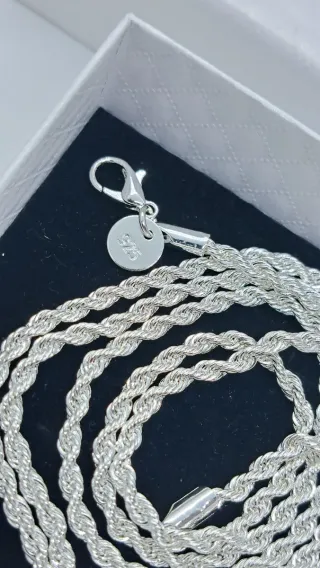 Collar Trenzado Plata 925 60cm