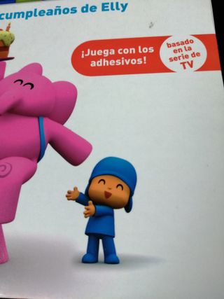 Pocoyó cumpleaños d Elly:Libro adhesivos y colores