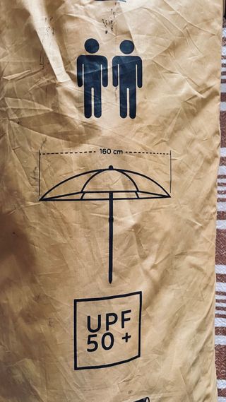 Sombrilla Decathlon Amarilla