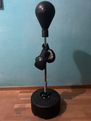 Boxeo saco ajustable con guantes